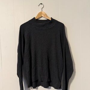 LOFT Charcoal Turtleneck Sweater